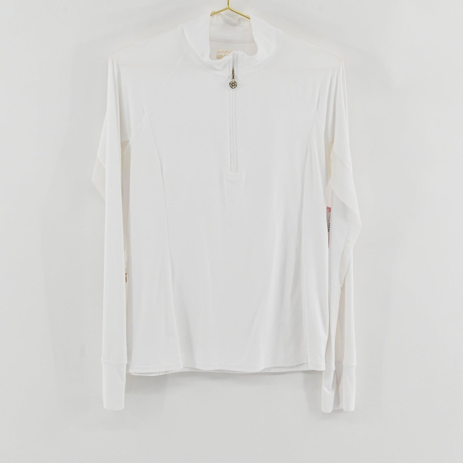 Lilly Pulitzer White Quarter Zip SIZE M