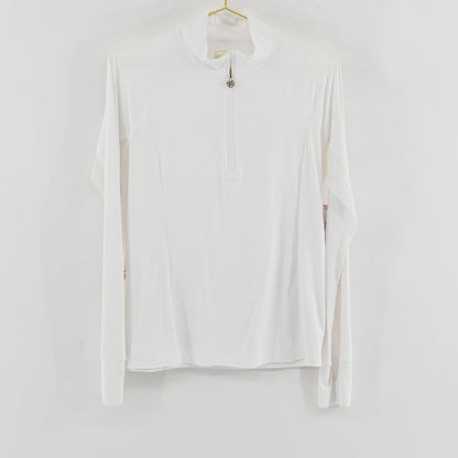 Lilly Pulitzer White Quarter Zip SIZE M