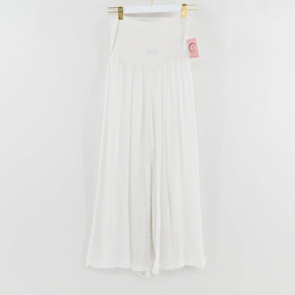 Amati White Silk Pants 2-Pc Set Size M