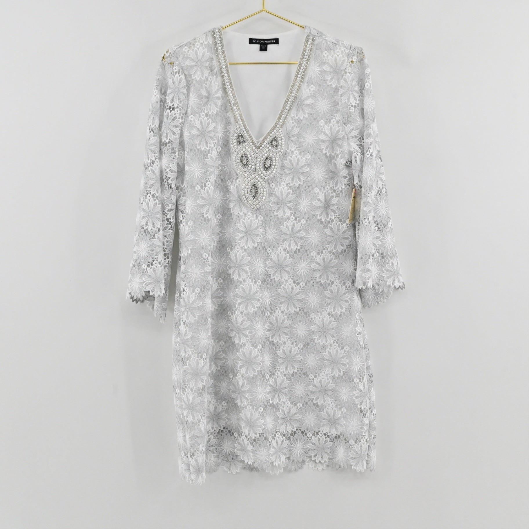 Boston Proper Embellished Dress Size M