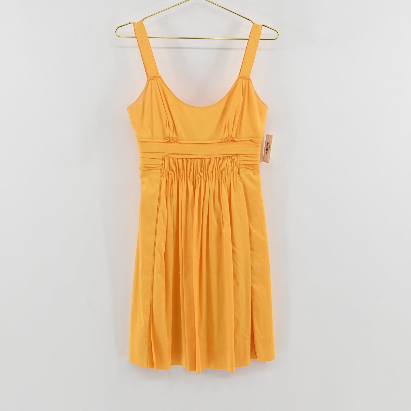 Tahari Gold Cotton Dress Size 4