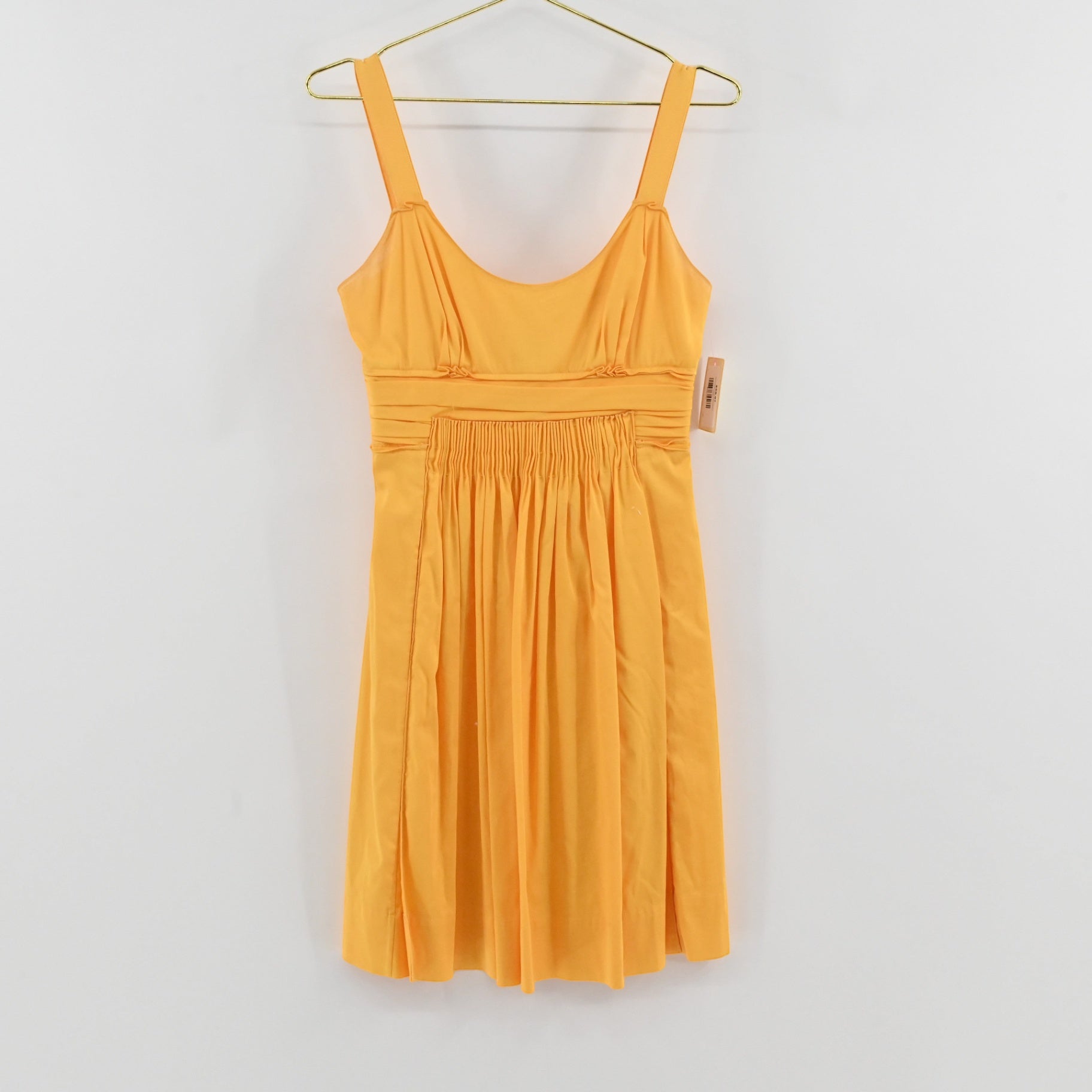 Tahari Gold Cotton Dress Size 4