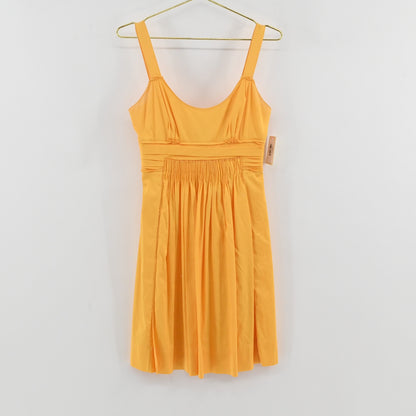 Tahari Gold Cotton Dress Size 4