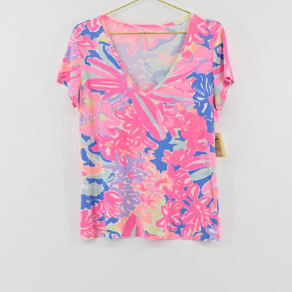 Lilly Pulitzer V-Neck Tee Size L