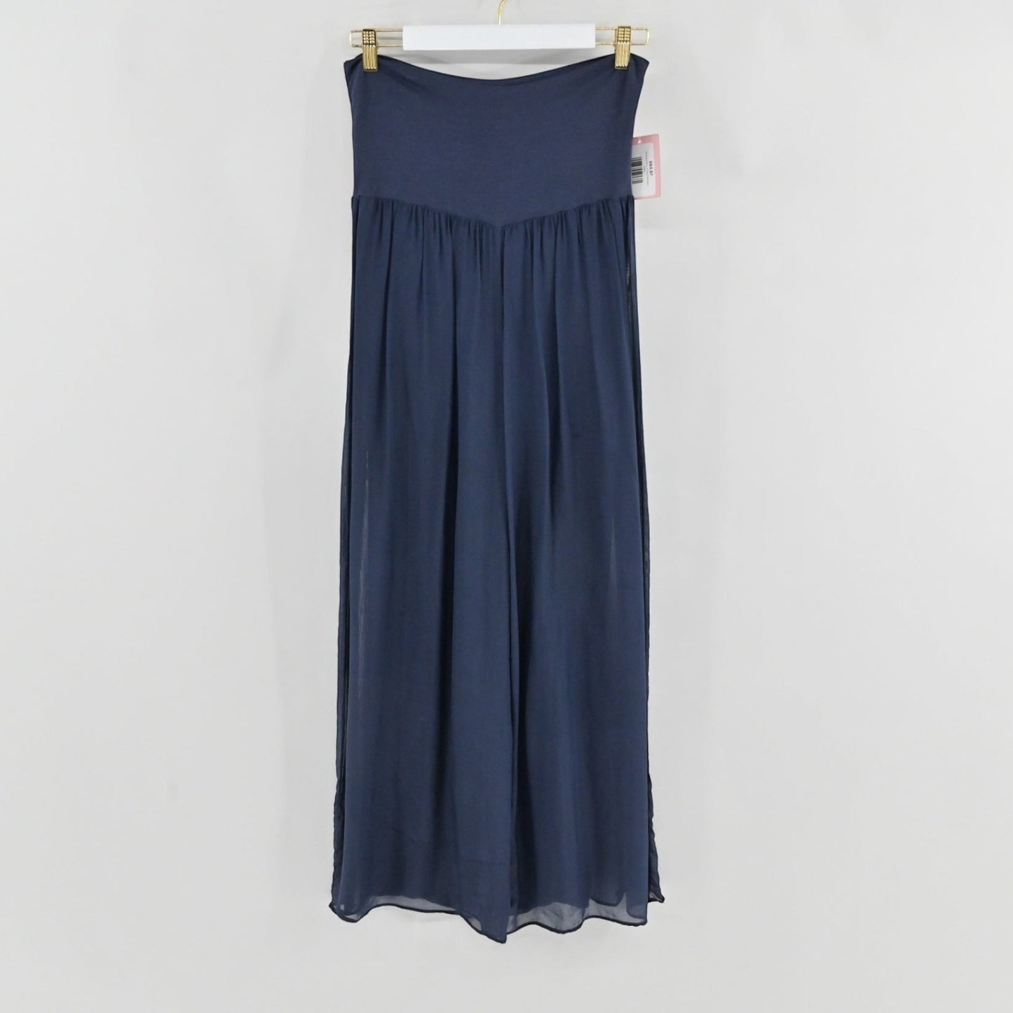 Amati Blue Silk Pants Size M