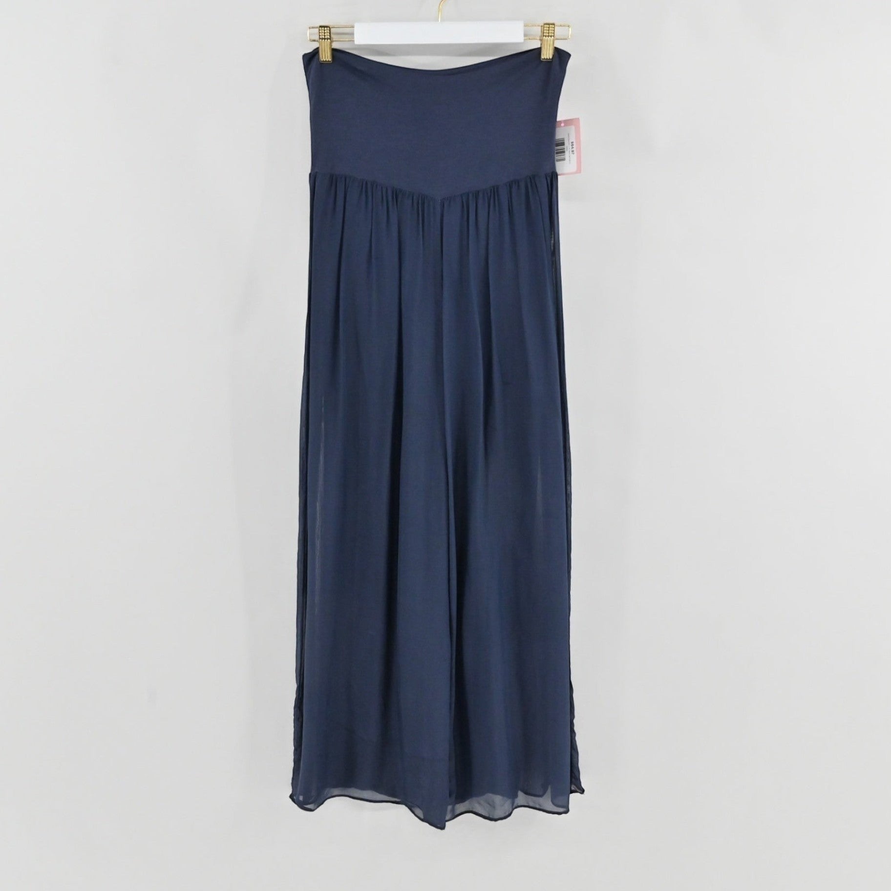 Amati Blue Silk Pants Size M