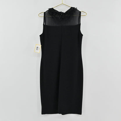 St John Black Fringe Dress Size 8