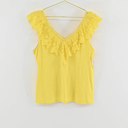 Lilly Pulitzer Yellow Top SIZE L