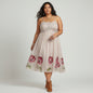 Anthropologie Verb Nude Floral Dress Size XXL