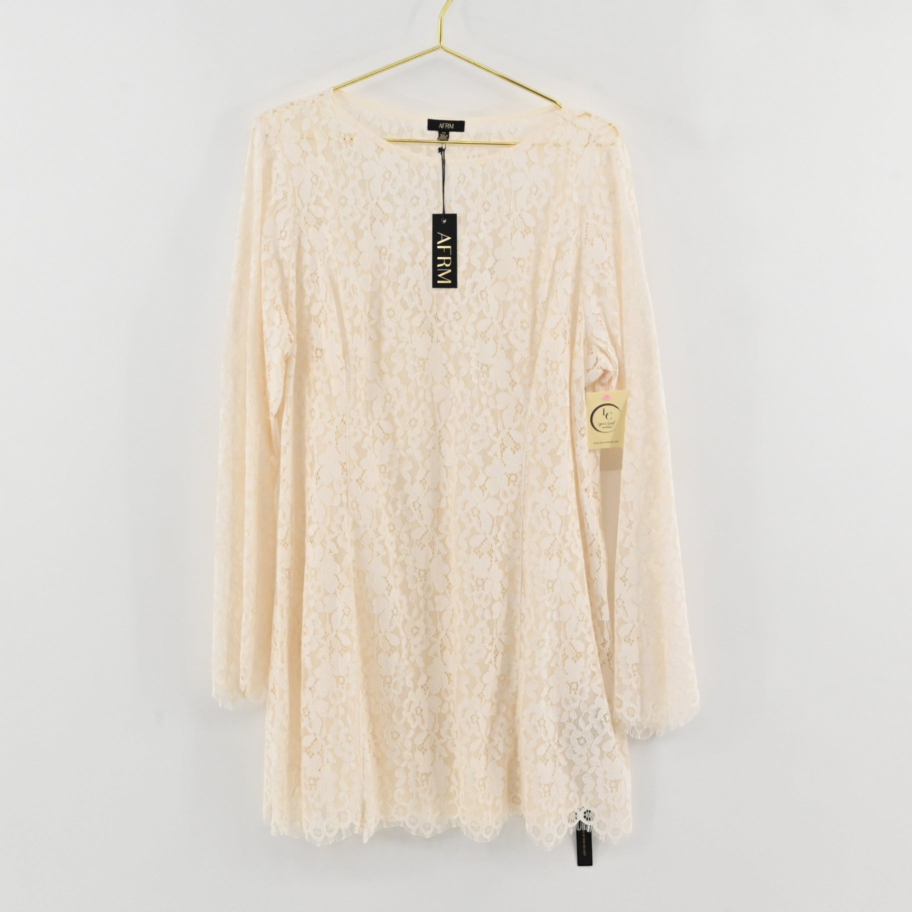 AFRM Cream Lace Dress Size 2X