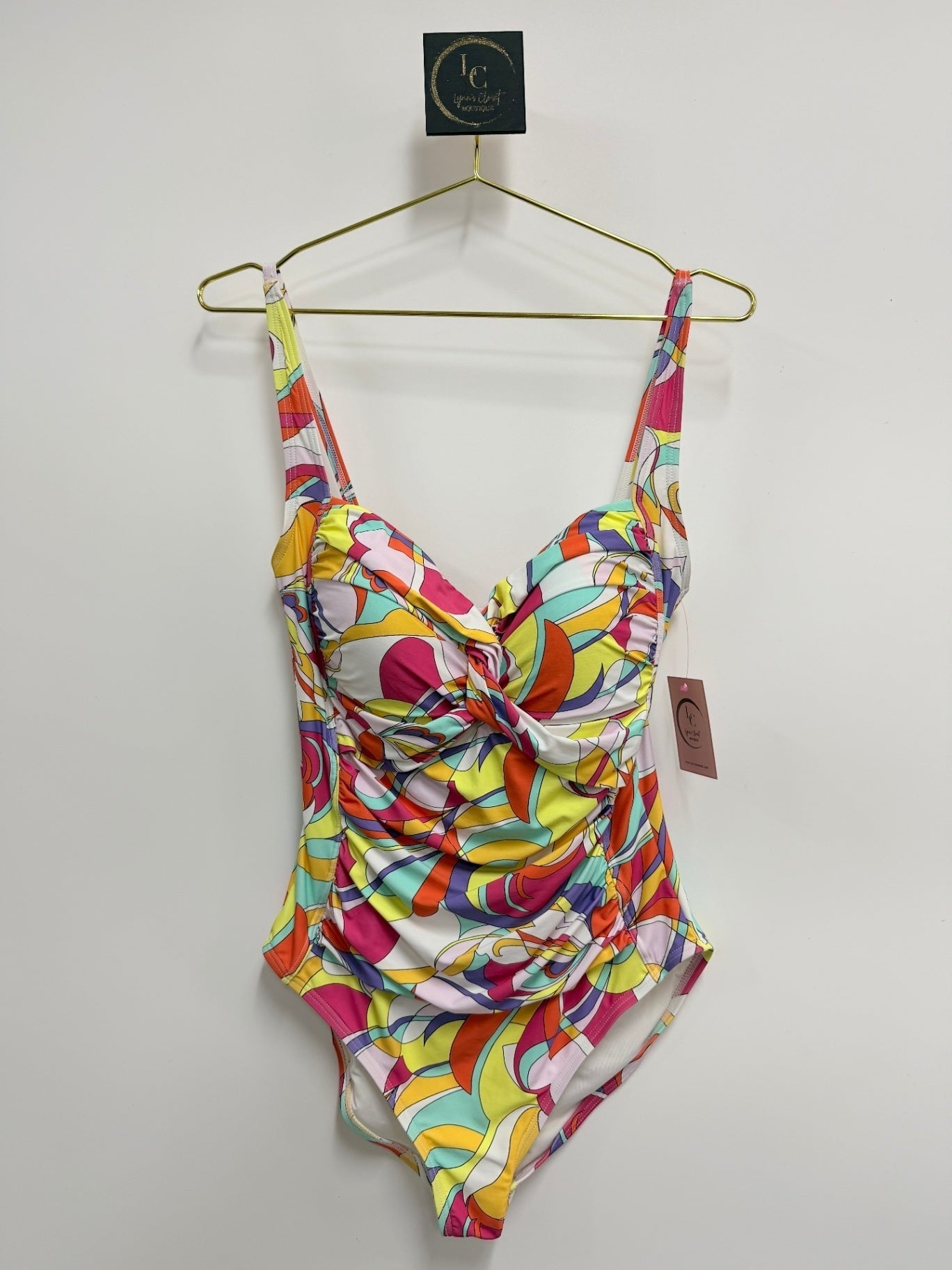 Carmen Marc Valvo Multicolor Print SIZE 14