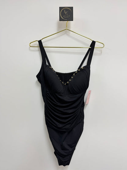 Bleu Rod Bettie 1pc Black Swimsuit SIZE 14