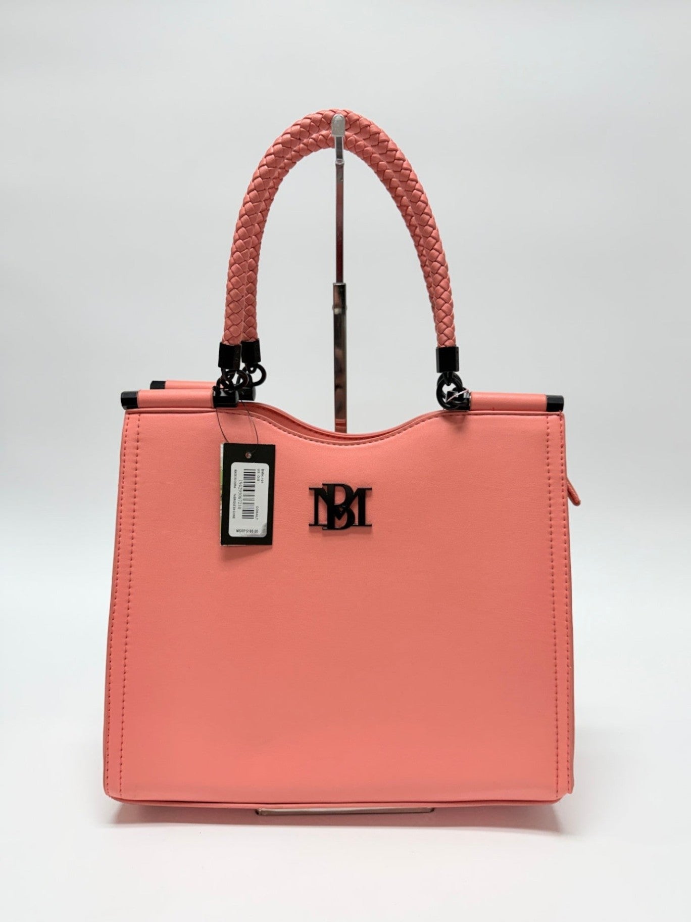 Badgley Mischka Vegan Leather Coral Tote