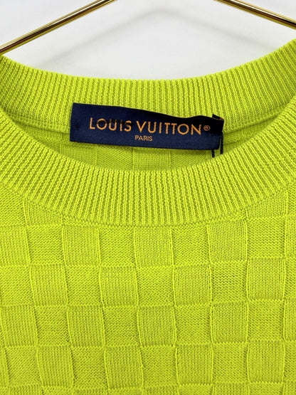 Louis Vuitton Lime Damier Sweater Size M