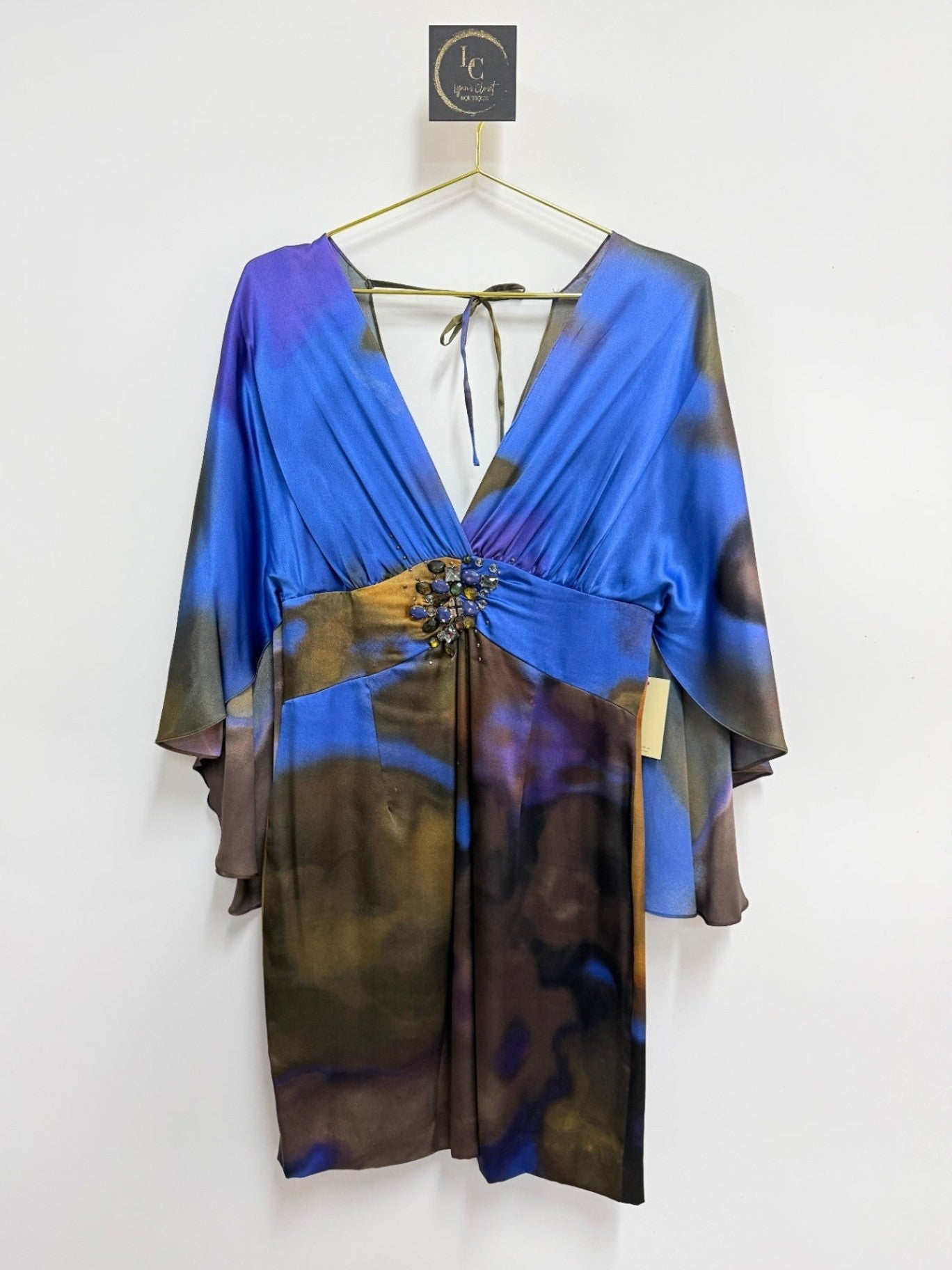 Y2K Alberto Makali Silk Dress Size 8