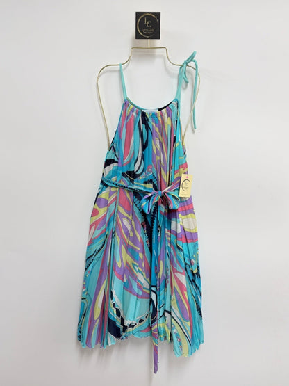 Y2K Emilio Pucci Pleated Print Dress Size 8