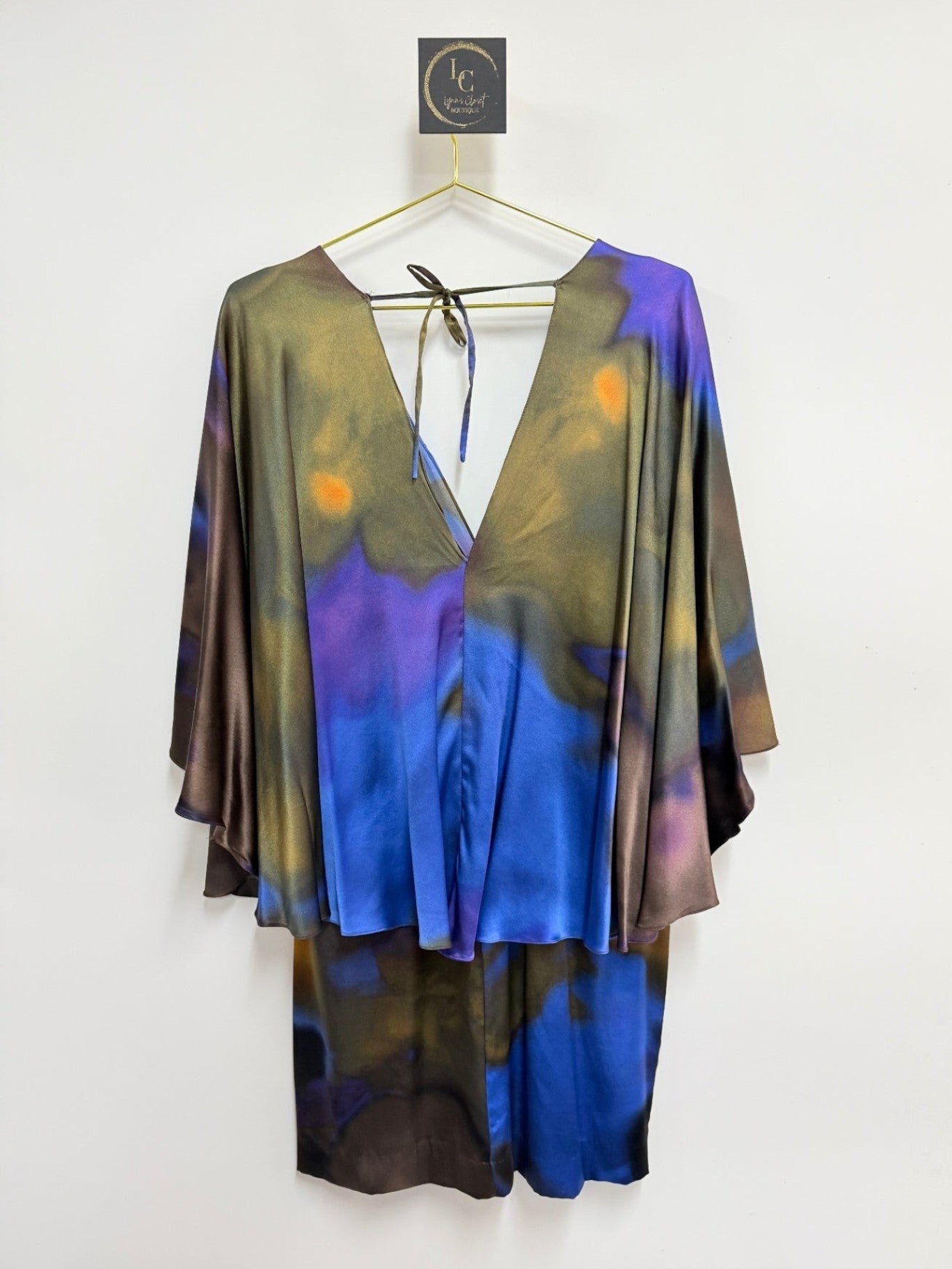 Y2K Alberto Makali Silk Dress Size 8