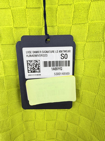 Louis Vuitton Lime Damier Sweater Size M