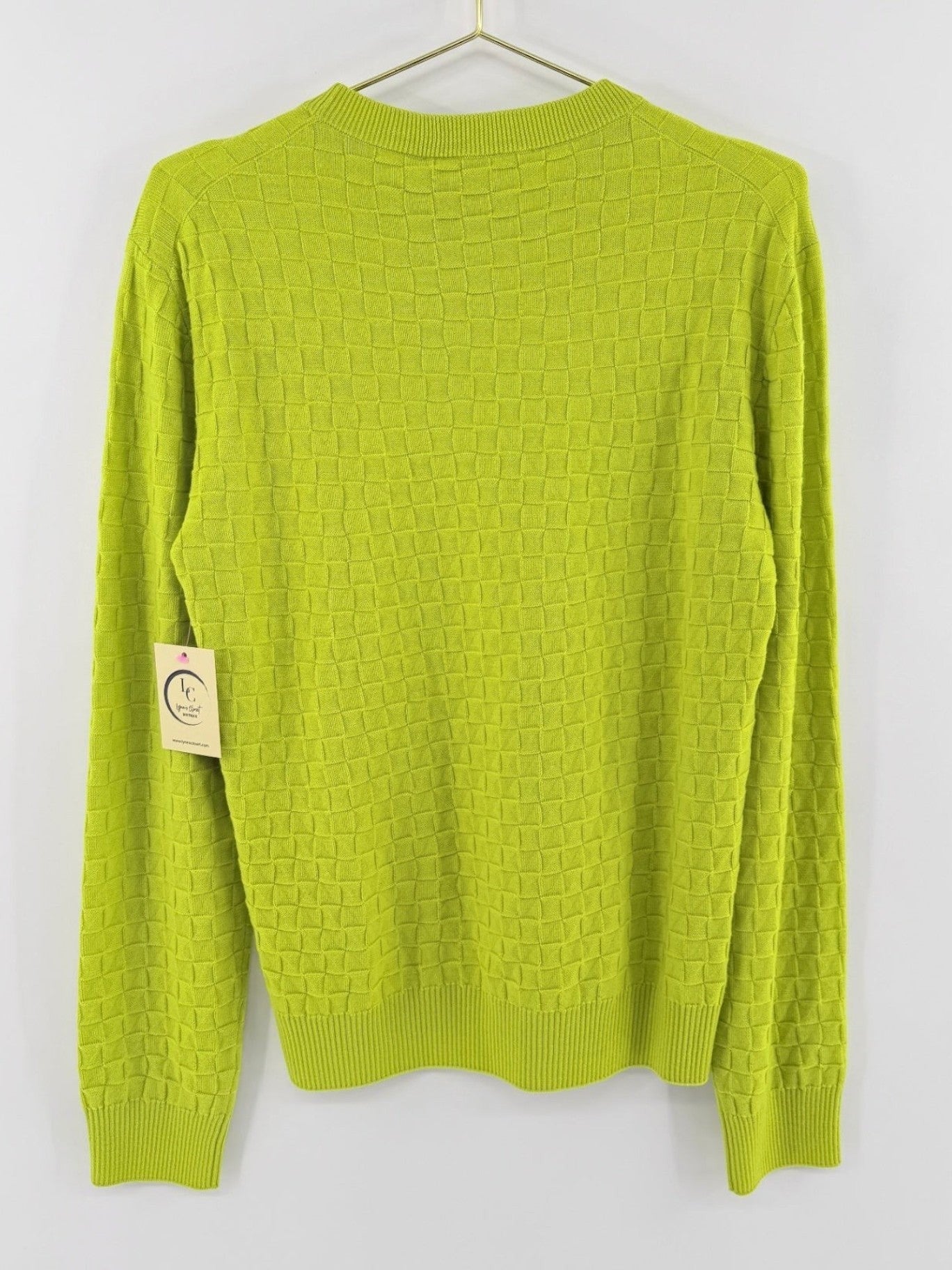 Louis Vuitton Lime Damier Sweater Size M