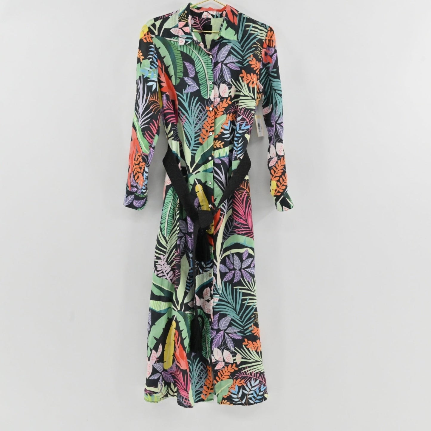 120% Lino Tropical Linen Dress Size L
