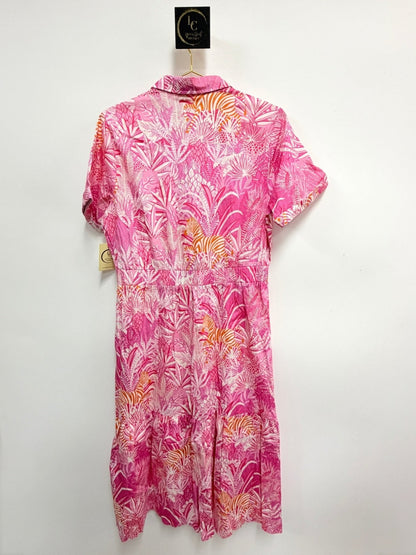 Sheridan French Bubblegum Zebra Dress Size L