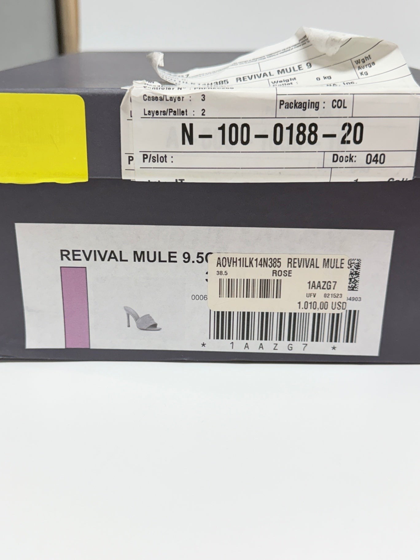 Louis Vuitton Revival Mule Rose Size 38.5