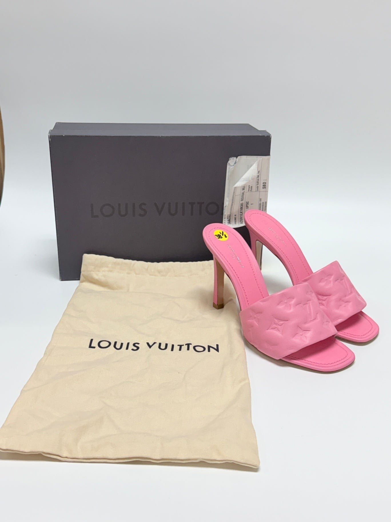 Louis Vuitton Revival Mule Rose Size 38.5