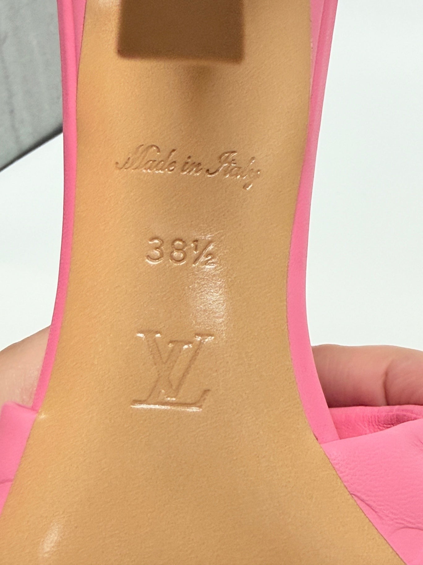 Louis Vuitton Revival Mule Rose Size 38.5