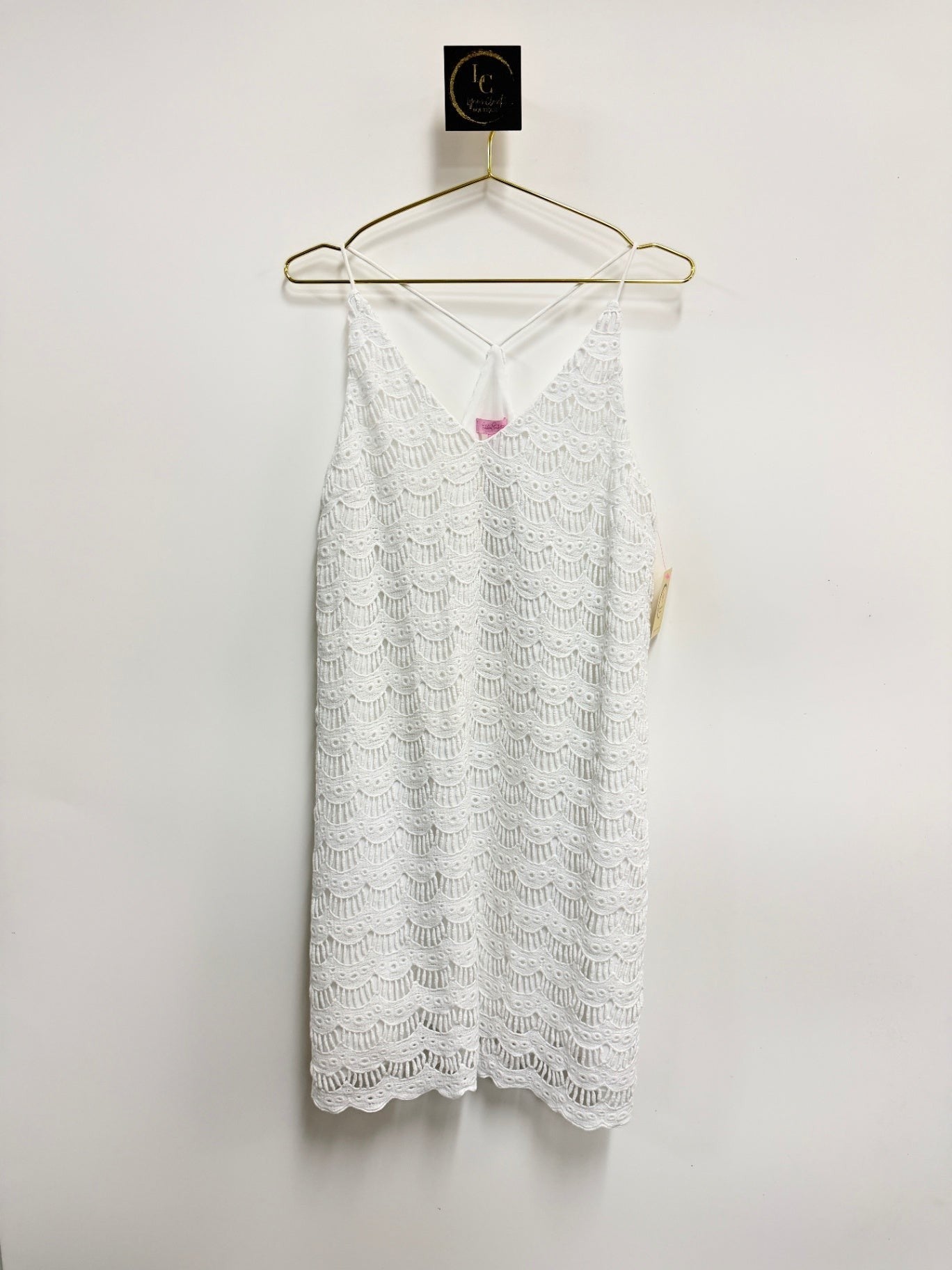 Lilly Pulitzer White Eyelet Dress Size L