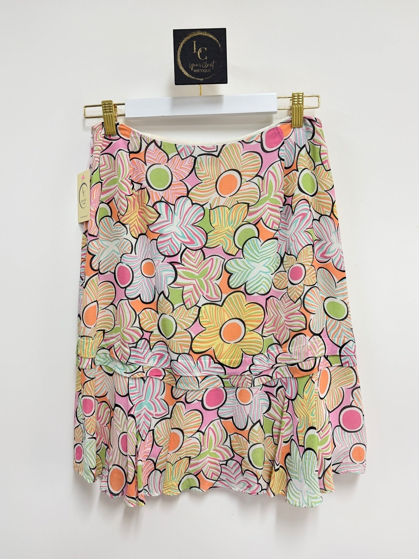 Elliot Lauren Retro Print Skirt Size 2