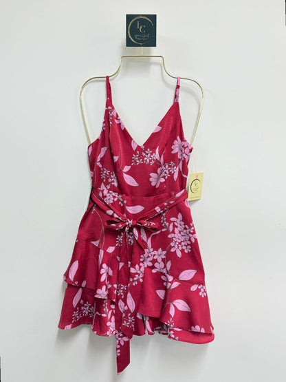 Express Red Floral Romper Size XXS