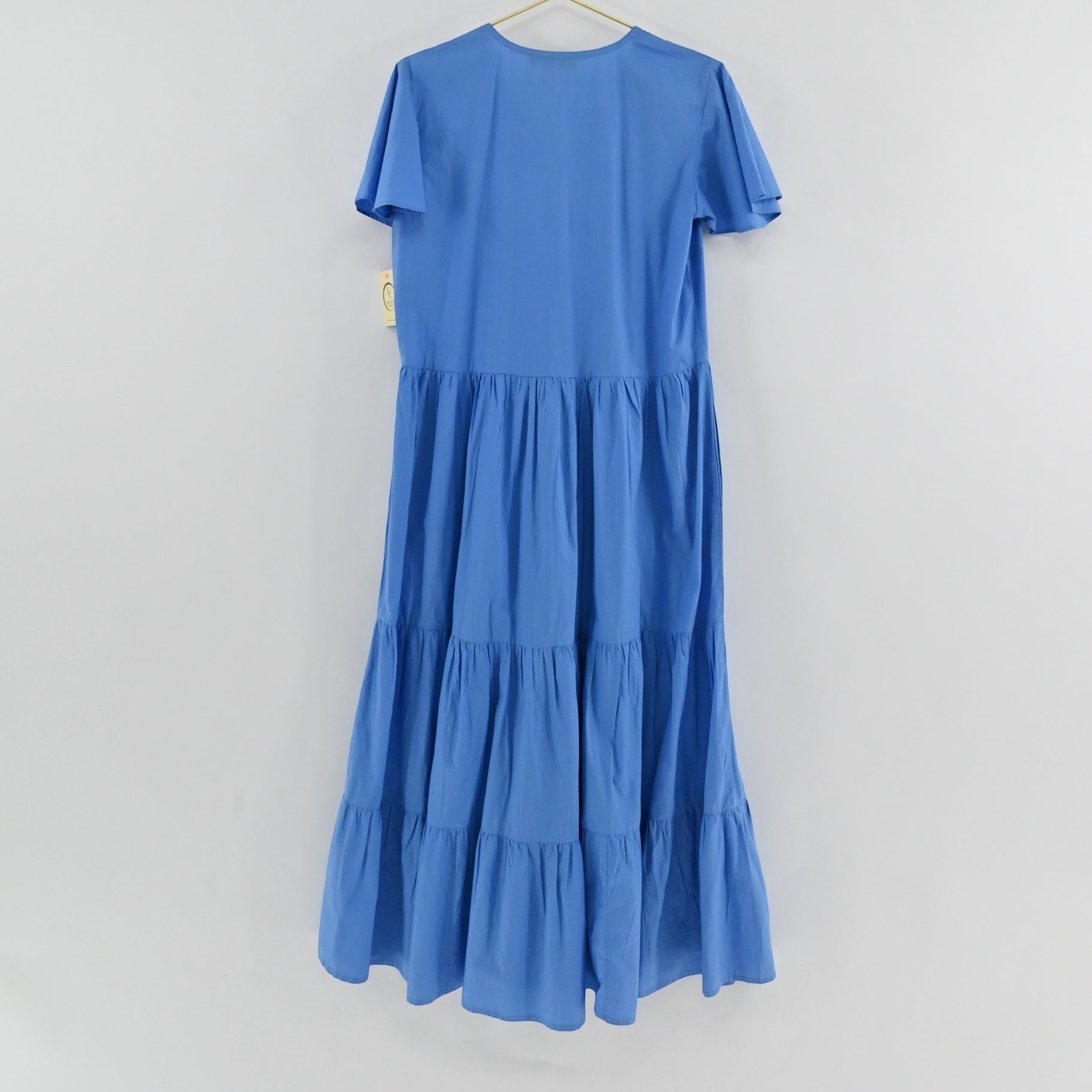 Oliphant Blue Tiered Dress Size L