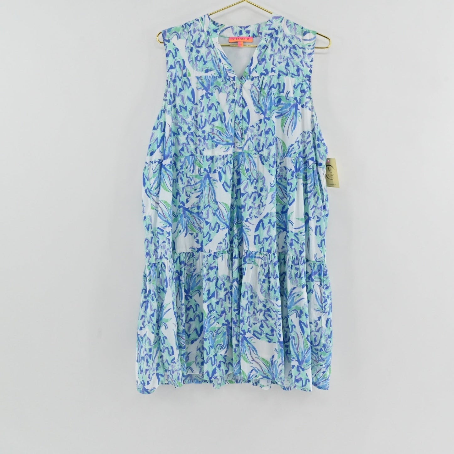 Vilagallo Tiered Star Dress Size XL