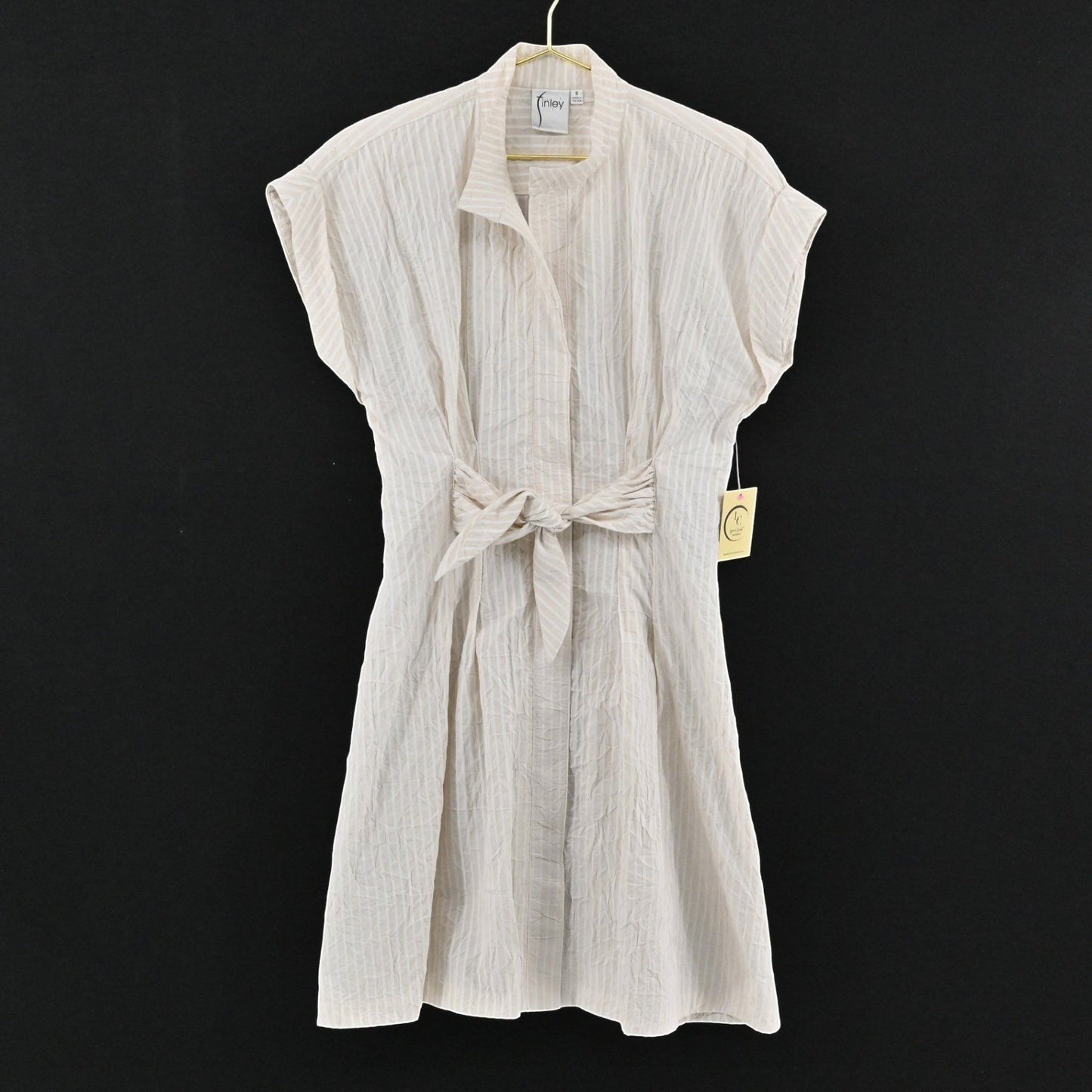 Finley Striped Textured Dress Size S