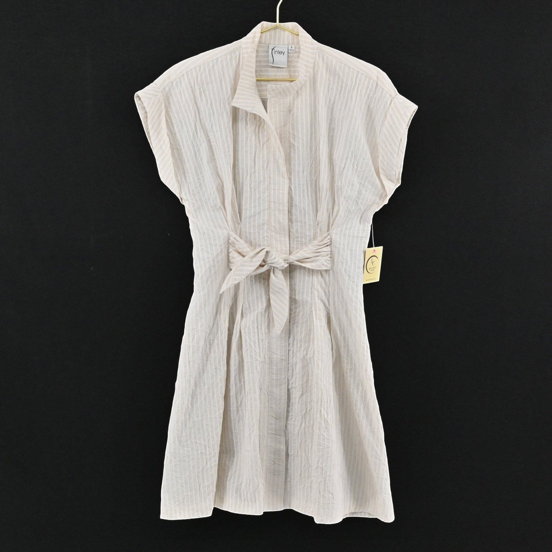 Finley Striped Textured Dress Size S