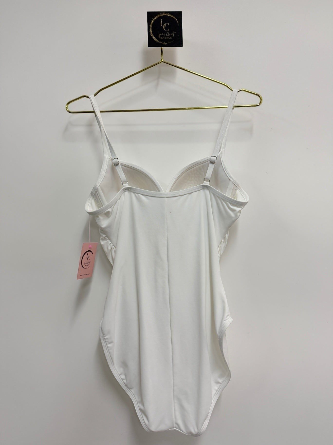 Boston Proper 1pc White Swimsuit SIZE 14