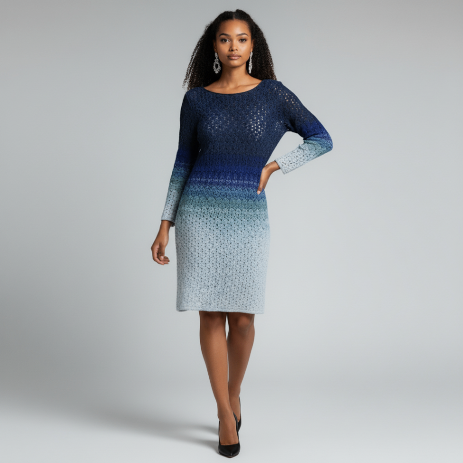 Missoni Blue Ombre Dress Size 44