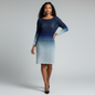 Missoni Blue Ombre Dress Size 44
