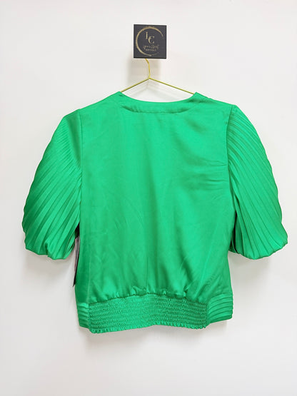 Karl Lagerfeld Kelly Green Top SIZE XS