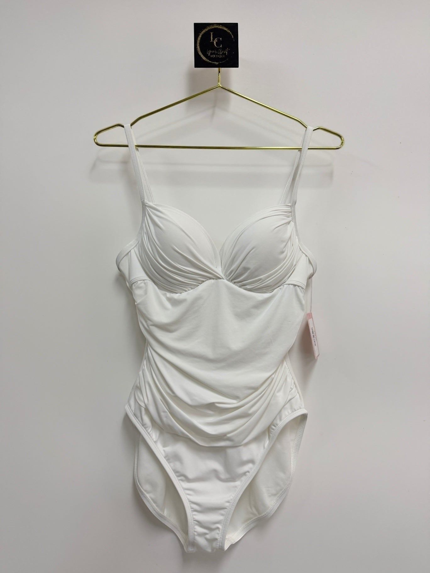 Boston Proper 1pc White Swimsuit SIZE 14