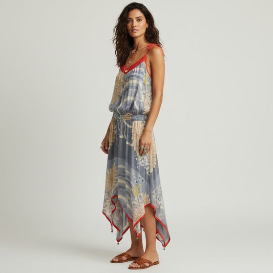 Sass & Bide Blue Tan Dress Size 2