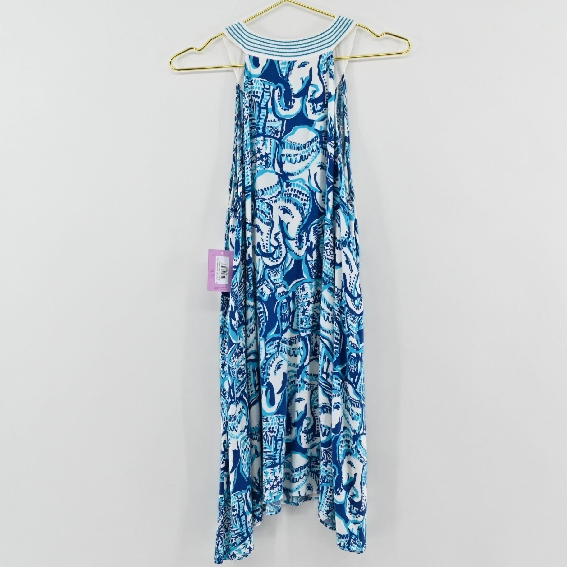 Lilly Pulitzer Blue Elephant Dress Size M