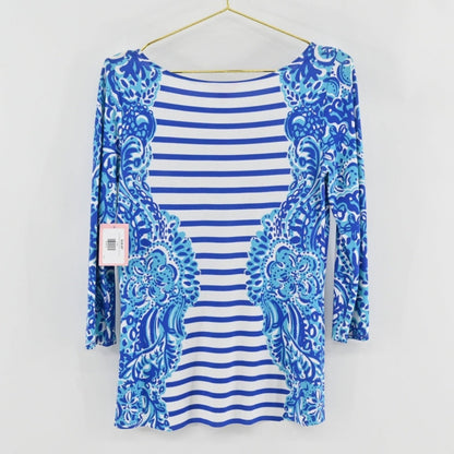 Lilly Pulitzer Stripe Paisley Top SIZE S