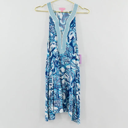 Lilly Pulitzer Blue Elephant Dress Size M