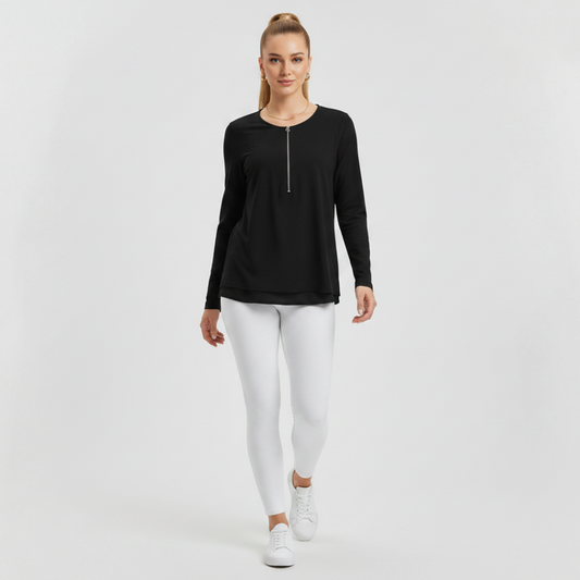 Stella McCartney Black Zip Top Size 38