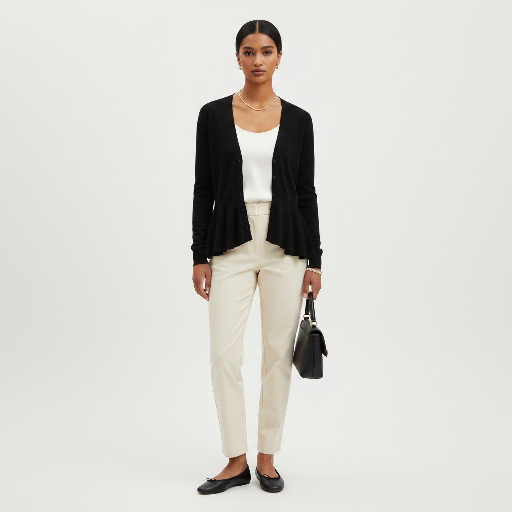 Alexander McQueen Black Cardigan Size L