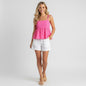 Lilly Pulitzer Michela Eyelet Pink Top SIZE 12