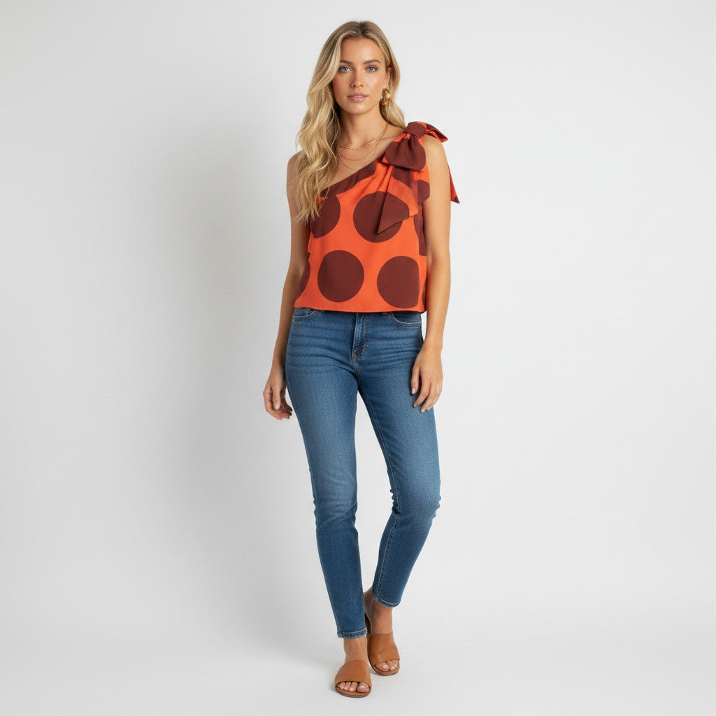 Farm Rio Polka Dot Top Size S