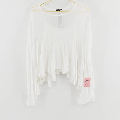 Amati White Silk Pants 2-Pc Set Size M
