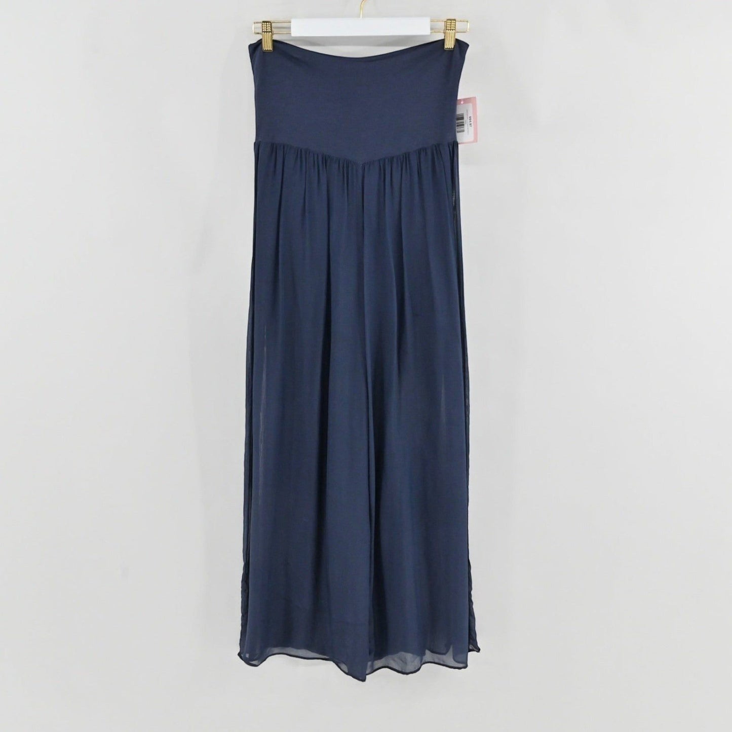 Amati Blue Silk Pants Size M